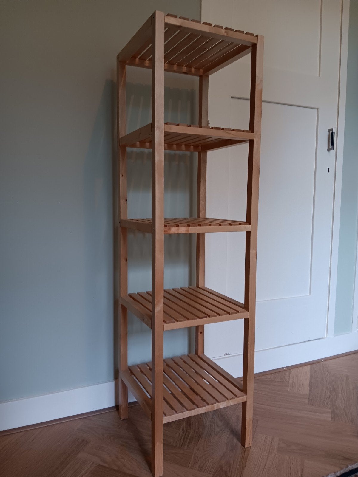 IKEA Molger- Houten stellingkast, Huis en Inrichting, Ophalen, Zo goed als nieuw