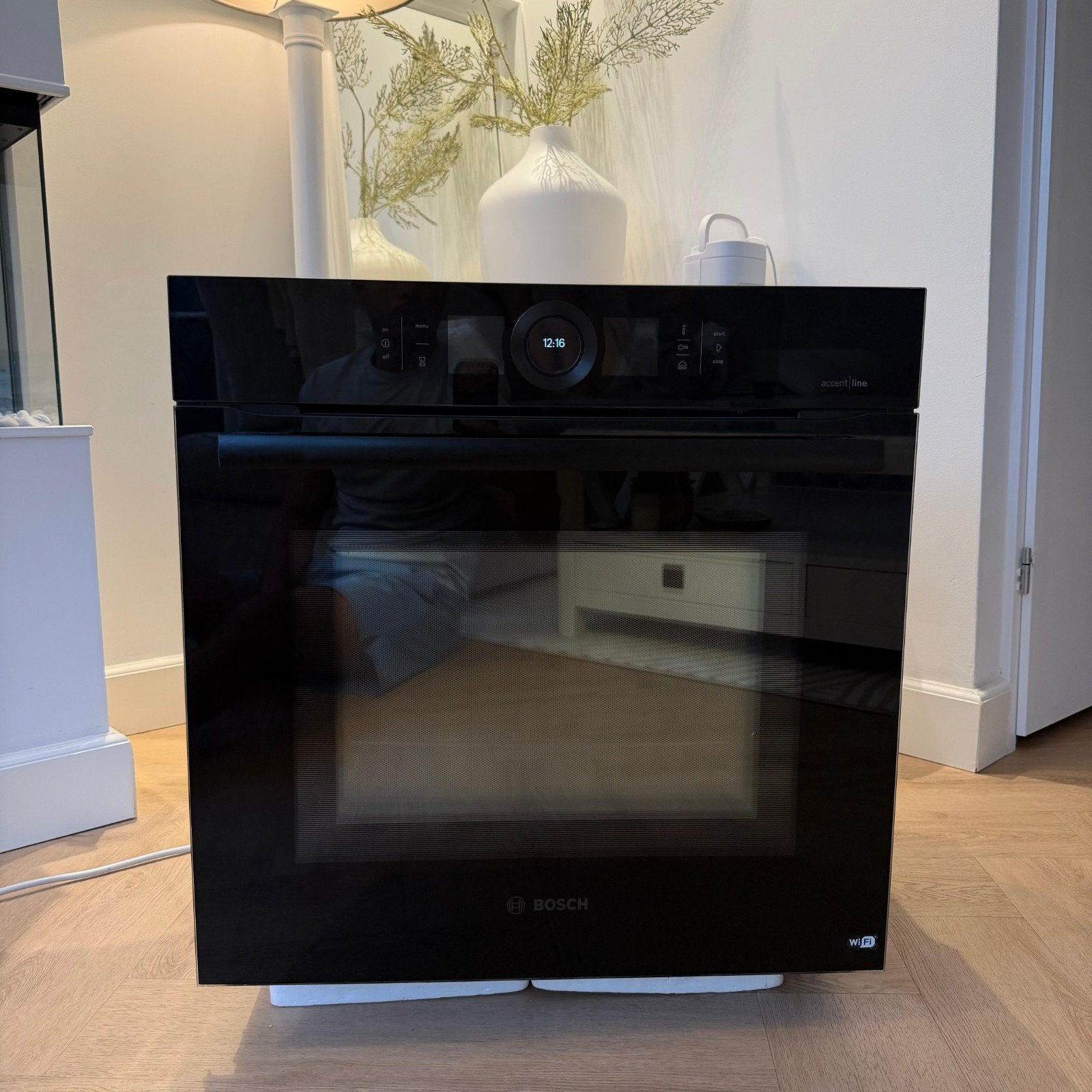 Hele luxe Bosch 60cm 3 in 1 combi oven magnetron + stoom, Witgoed en Apparatuur, Ophalen, Combimagnetron, 60 cm of meer, Nieuw