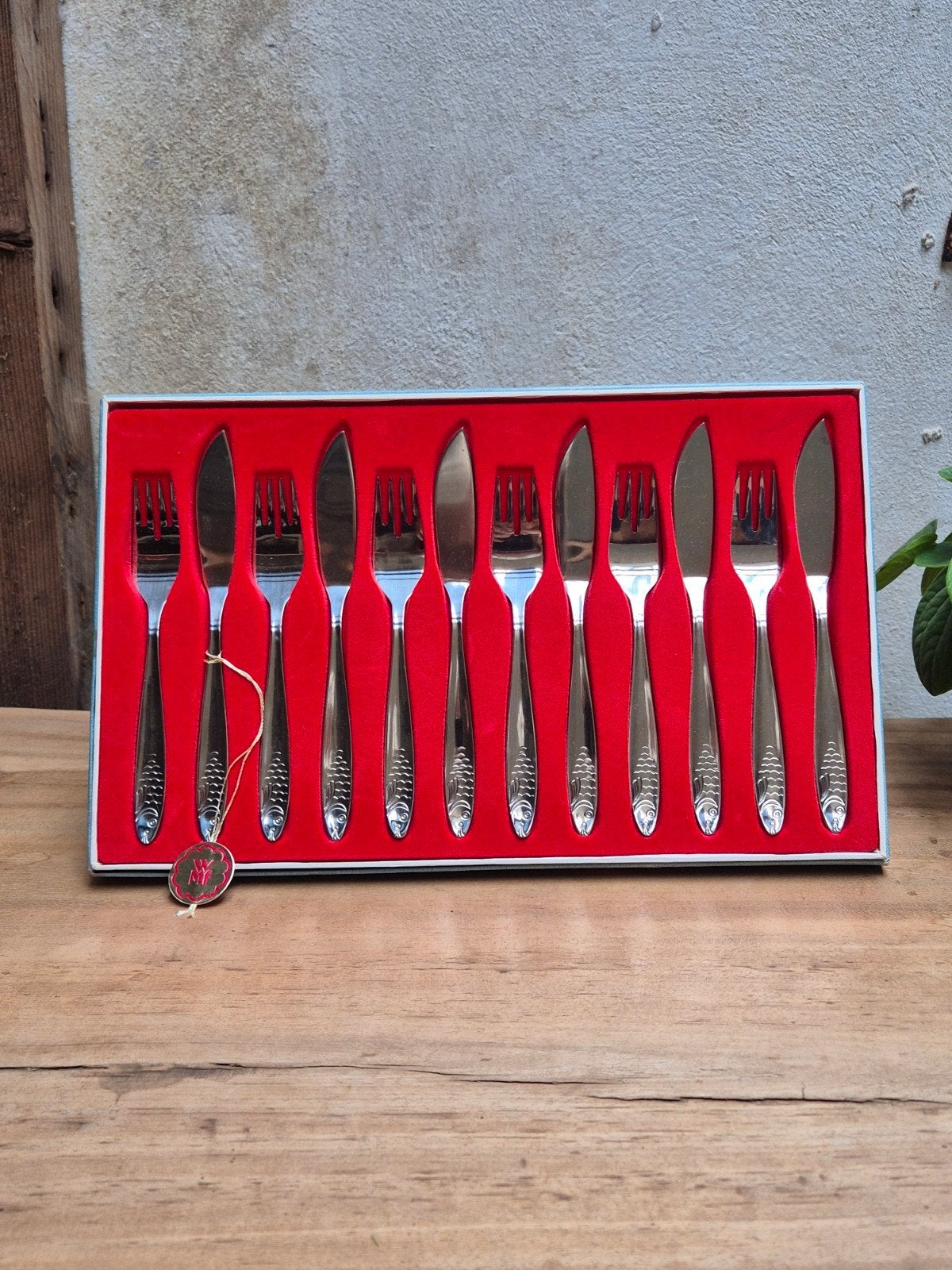 WMF Visbestek Set - 6 Vorken & 6 Messen in Originele Doos, Ophalen of Verzenden