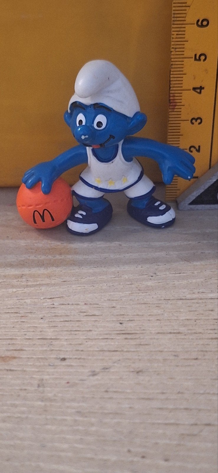 Smurf poppetje basketbal uit 1997 (111026), .., Verschillende Smurfen, Schleich, Ophalen of Verzenden