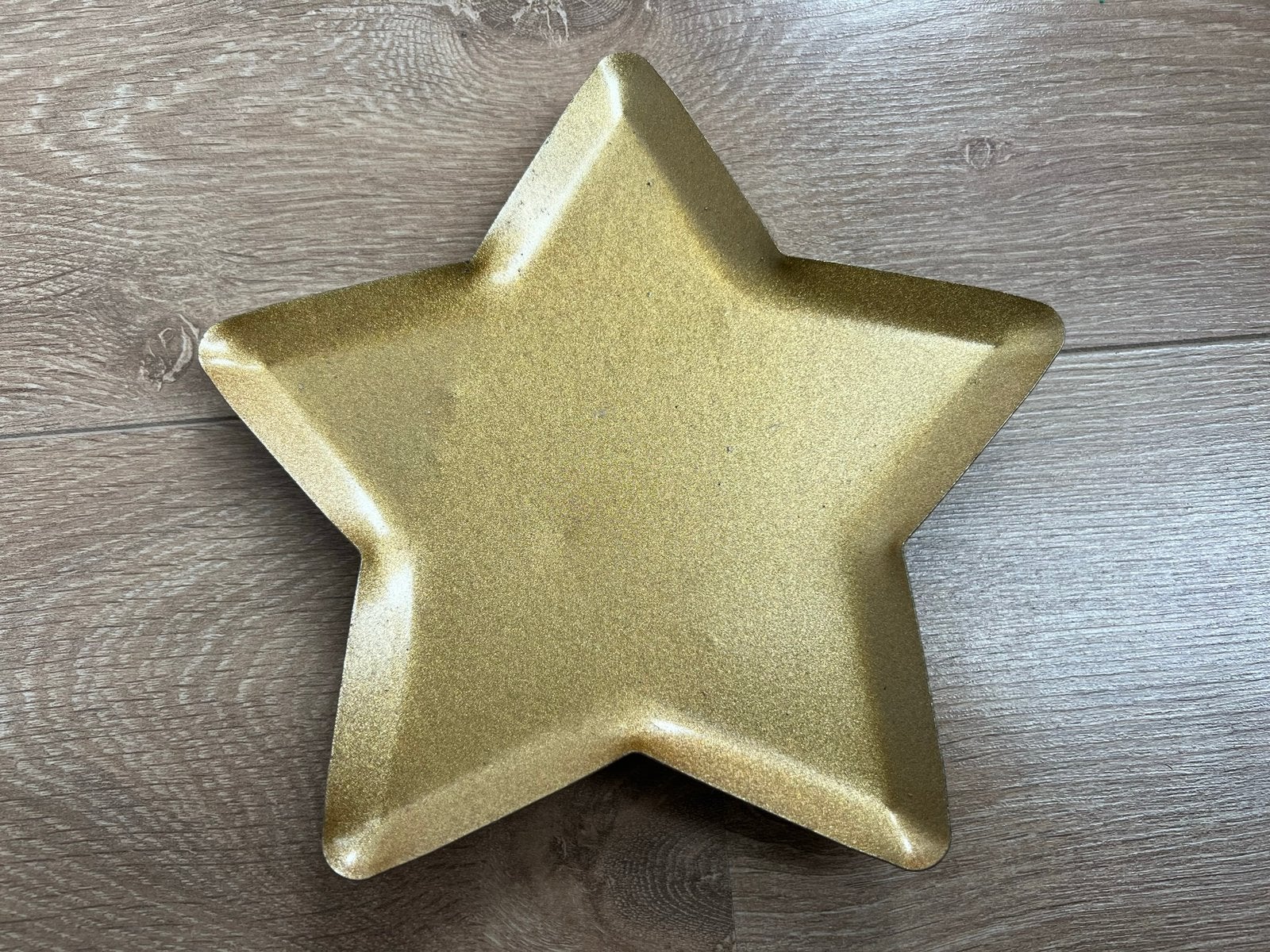 Kaarsen gouden ster plateau decoratie, Ophalen of Verzenden, Gebruikt, Overige vormen, Overige typen