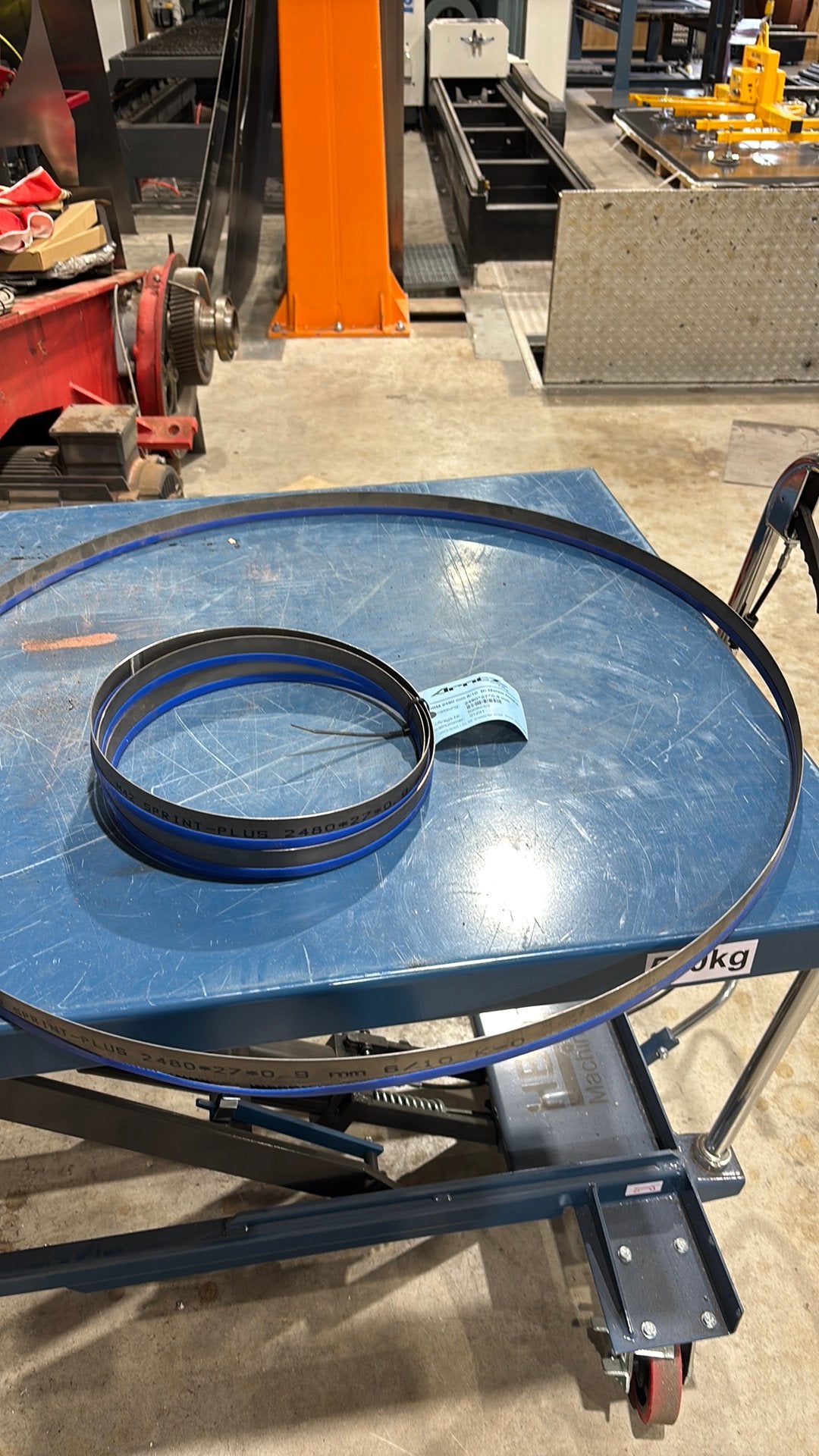 HBM bimetaal zaaglinten, 2480mm. Atr nr: 01221, Doe-het-zelf en Verbouw, Minder dan 30 mm, Nieuw, Ophalen of Verzenden, Lintzaag