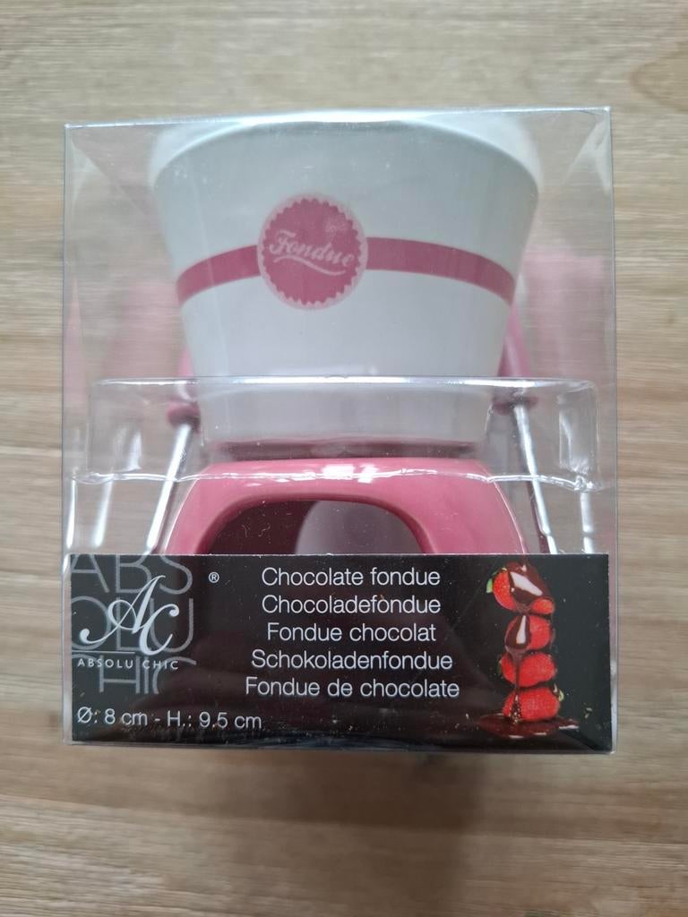 Nieuwe chocoladefondue set - Absolu Chic, Witgoed en Apparatuur, Gourmetstellen, Nieuw, Minder dan 4 personen, Ophalen of Verzenden