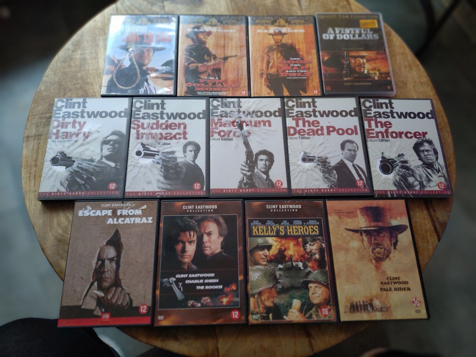 13 Clint Eastwood DVDs, Vanaf 12 jaar, Ophalen of Verzenden, Zo goed als nieuw