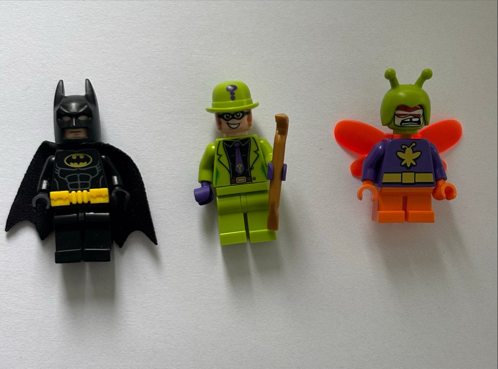 Lego Batman, Riddler en Killer Moth minifiguren, Verzenden, Gebruikt