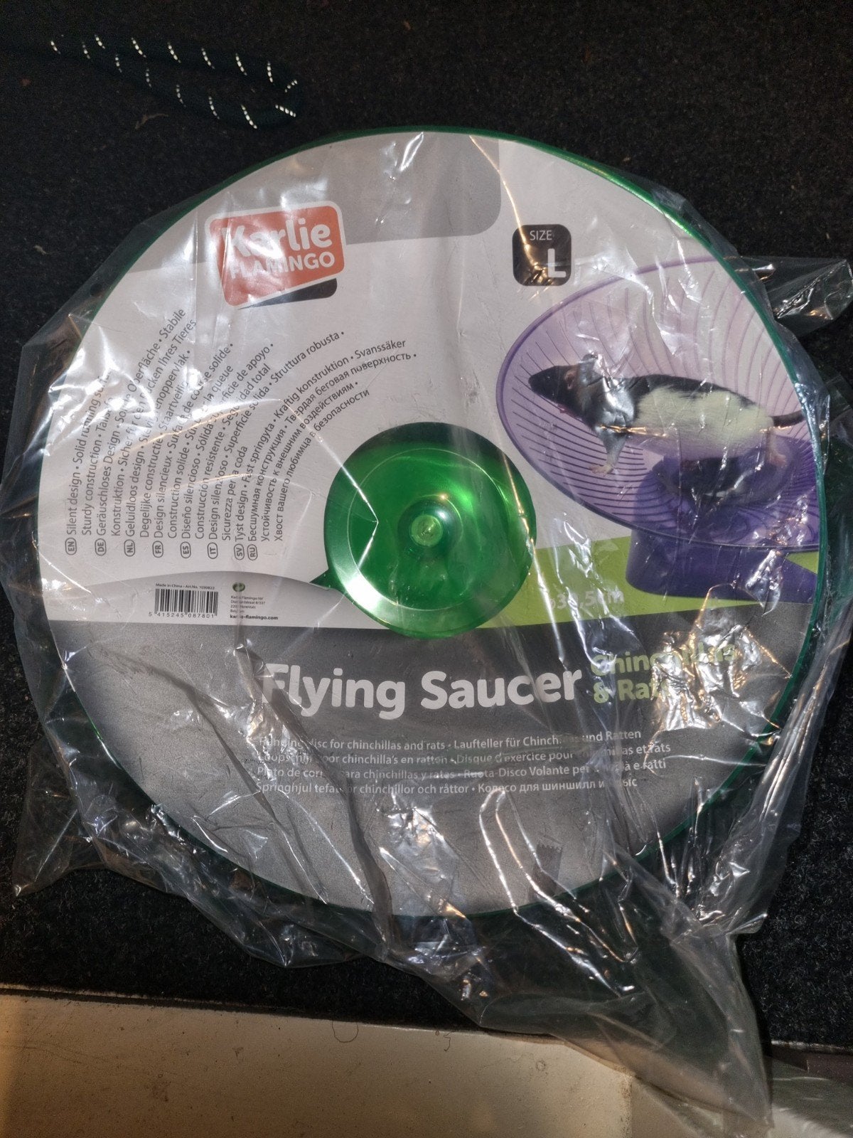 Knaagdier looowiel rad flying saucer, Dieren en Toebehoren, Knaagdieren en Konijnen | Toebehoren, Ophalen, Nieuw, Loopwiel of Rad