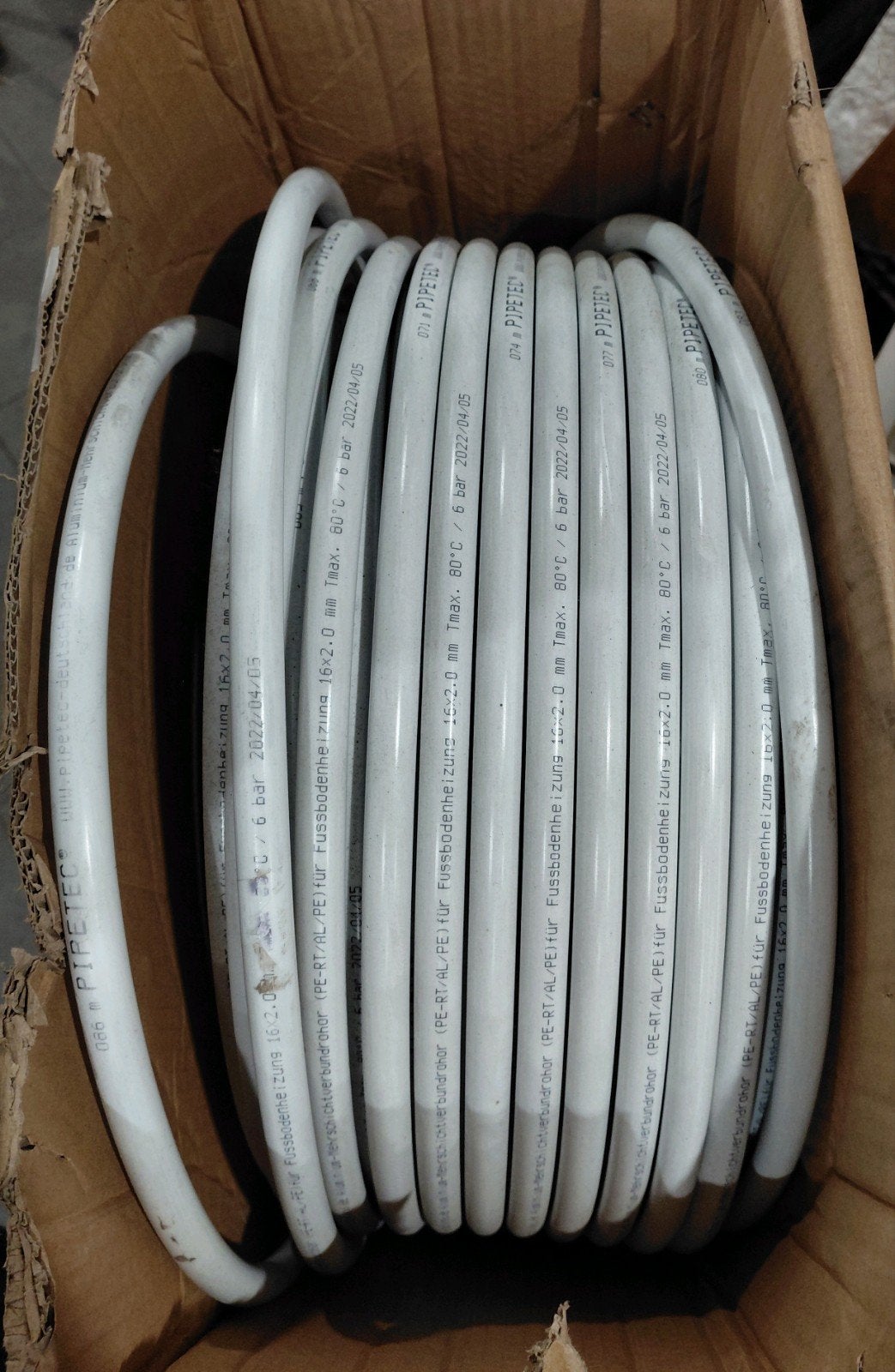 Nieuwe PipeTec vloerverwarmingsbuis 16x2.0 mm, 100m rol, Overige materialen, 6 meter of meer, Overige typen, Nieuw