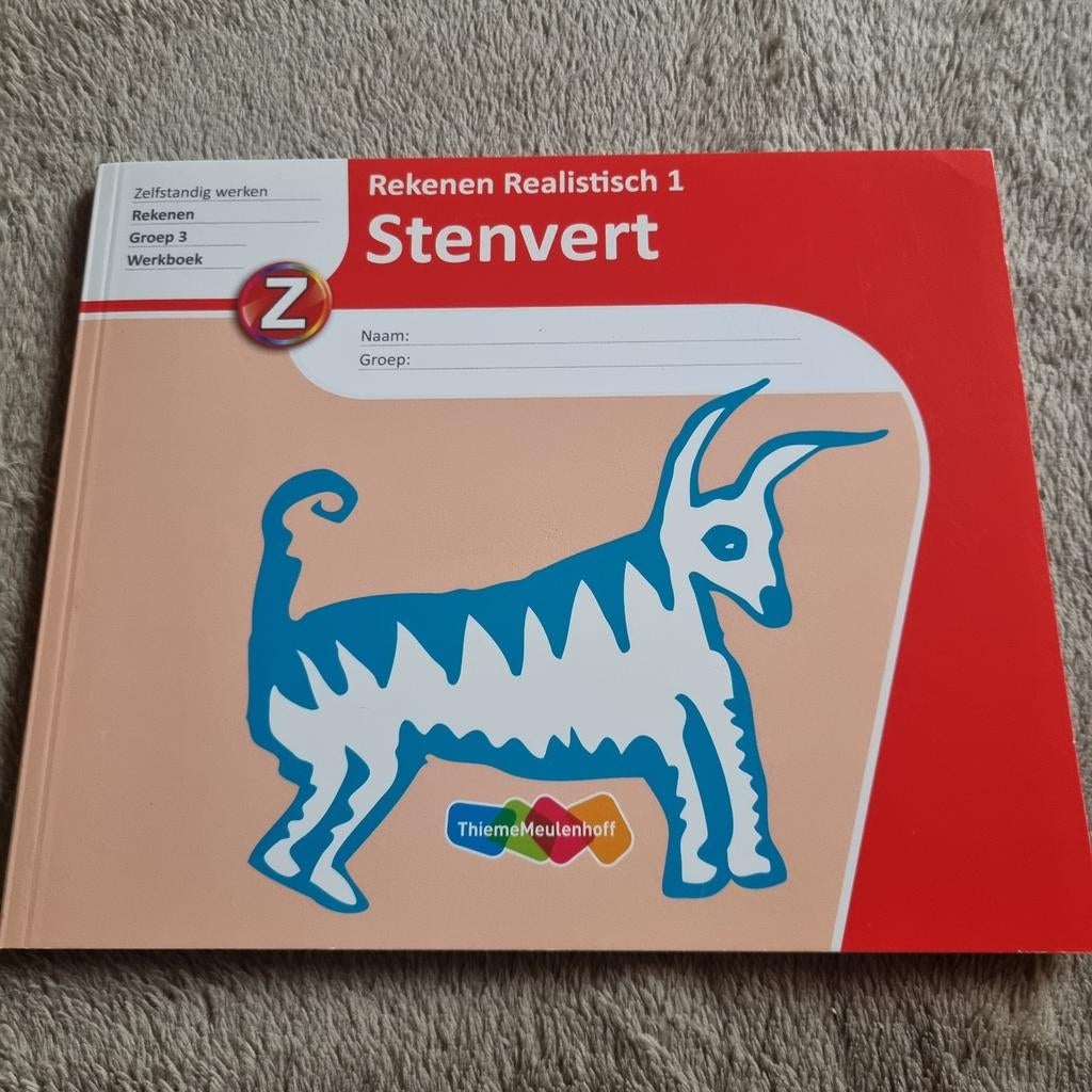Rekenen Realistisch 1 Stenvert Werkboek Groep 3, Boeken, Ophalen of Verzenden, Nieuw, Stenvert