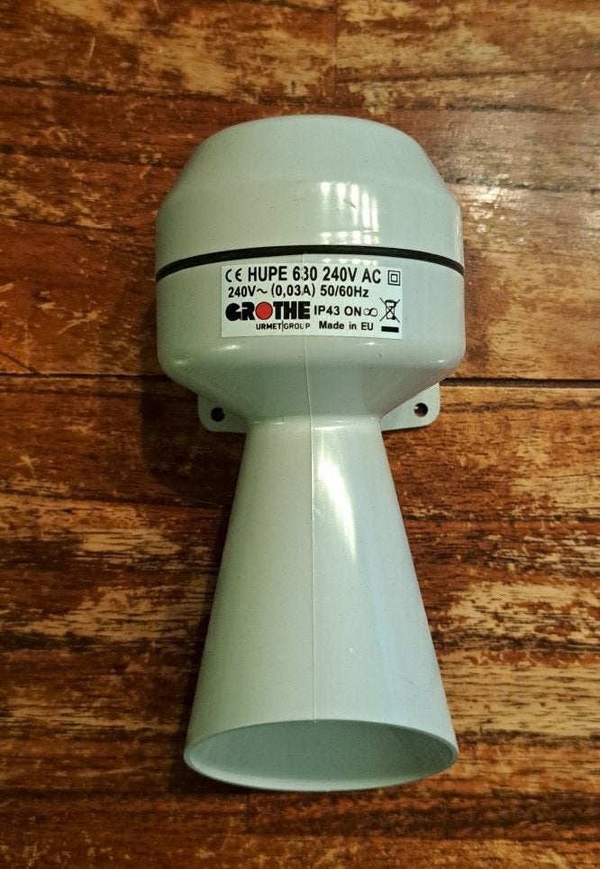 Grothe HUPE 630 230V - 92dB / toeter / sirene / zoemer, Ophalen of Verzenden, Nieuw, Sirene, Overige soorten
