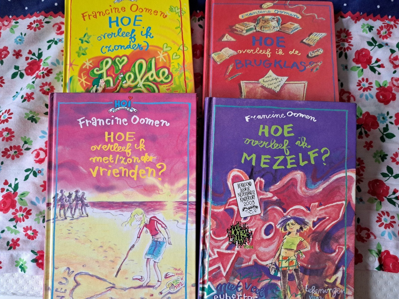 Hoe overleef ik... boeken van Francine Oomen (4 stuks), Boeken, Ophalen, Gelezen, Francine Oomen, Fictie