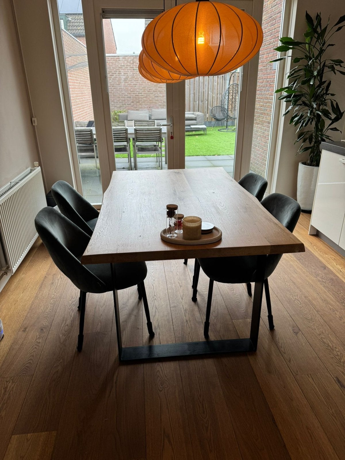 Goossens Blade Concept eettafel- 160x100cm- Eiken Soft Touch, Ophalen, Eikenhout, 50 tot 100 cm, Zo goed als nieuw