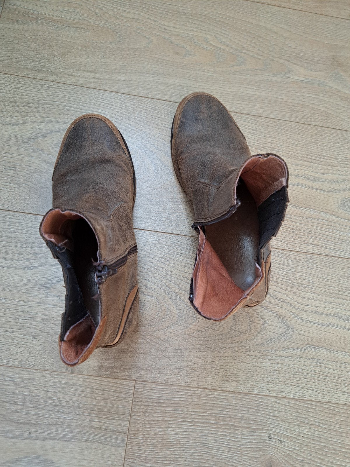 Bruine leren boots van Original Bufflox, Bruin, Boots, Original Bufflox, Ophalen of Verzenden