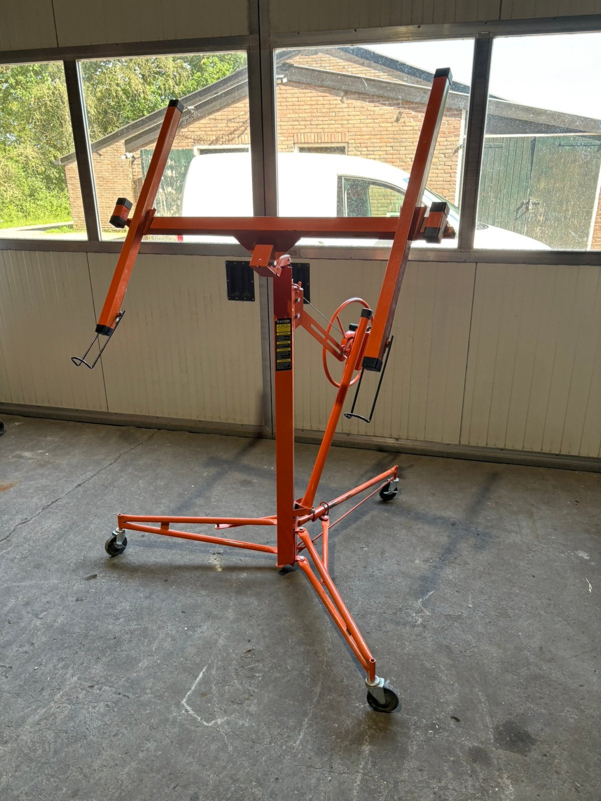 Nette gipsplatenlift platen lift gips opvouwbaar platenlift, Ophalen of Verzenden, Zo goed als nieuw, Handmatig