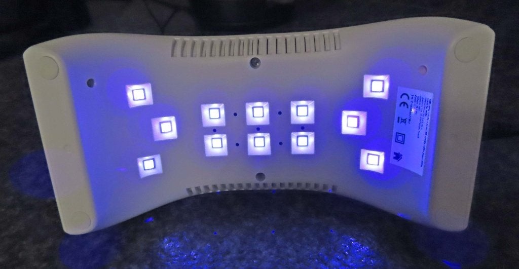 Nagelset My Laq, compleet met UV lamp, zgan, Overige kleuren, Ophalen of Verzenden, Zo goed als nieuw, Handen en Nagels