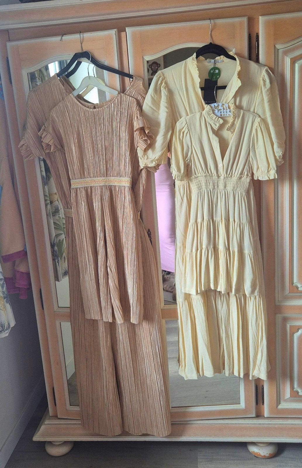 Twinning: moeder + dochter jurk en jumpsuit, maat S/M + 104, Ophalen of Verzenden, Nieuw, Meisje, Jurk of Rok