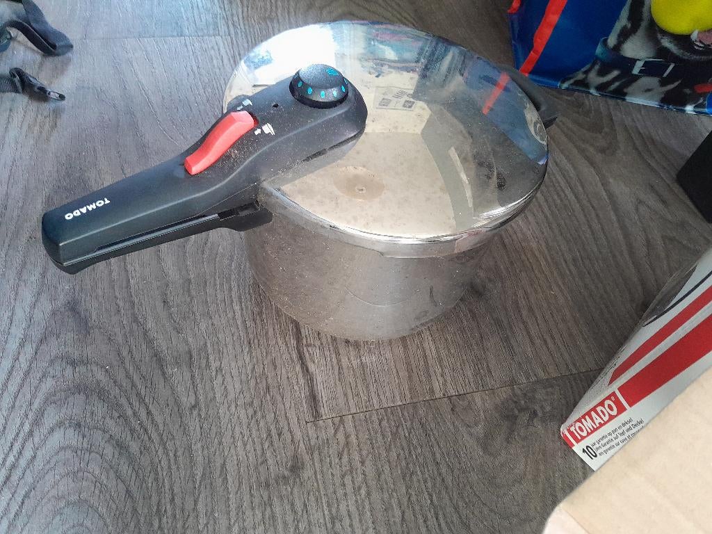 Snel kook pan, Ophalen of Verzenden, Zo goed als nieuw, Rvs, Kookpan of Snelkookpan