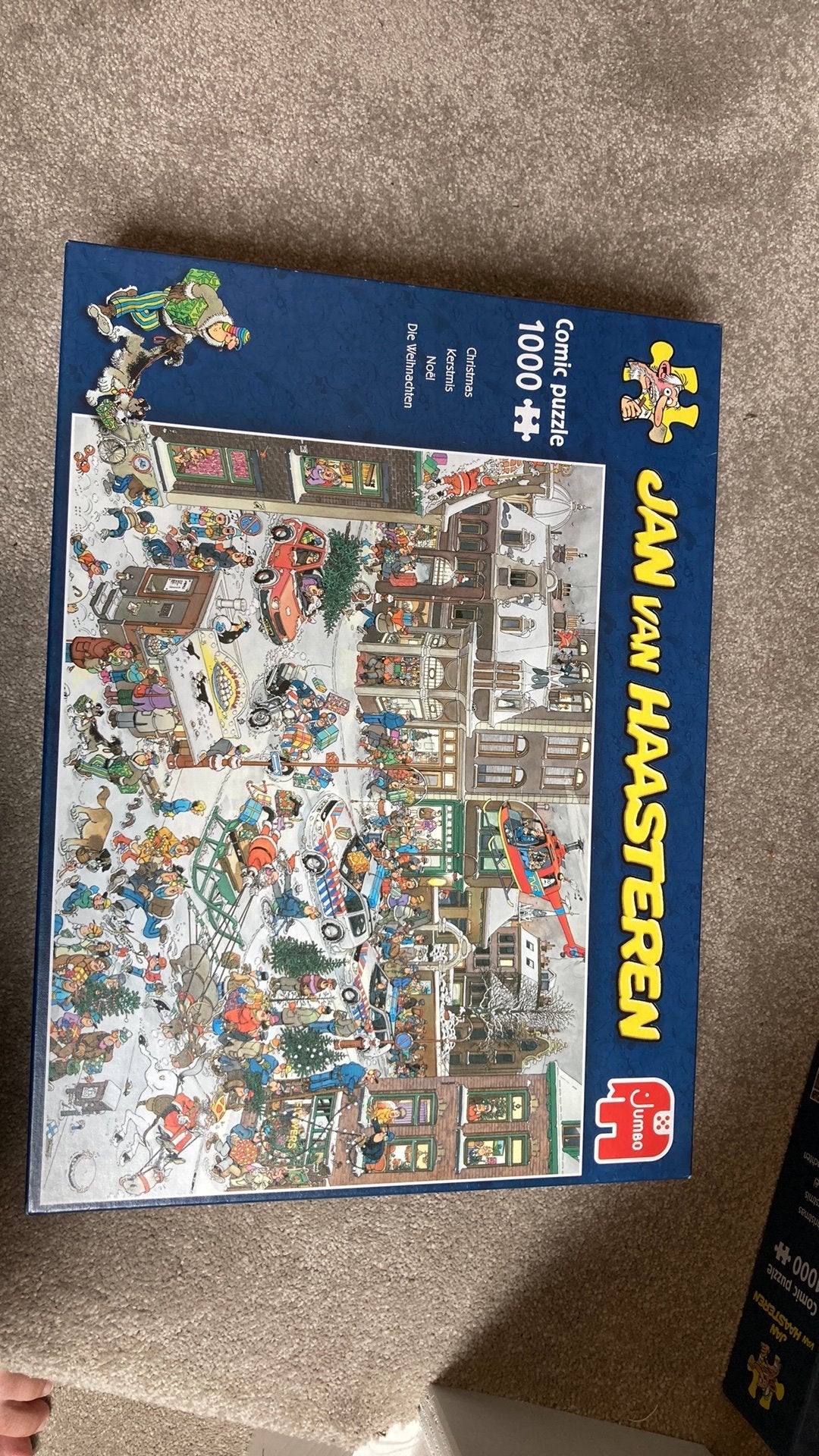 Puzzel Jan van Haasteren, 1000, kerstmis, Ophalen of Verzenden, 500 t/m 1500 stukjes, Zo goed als nieuw