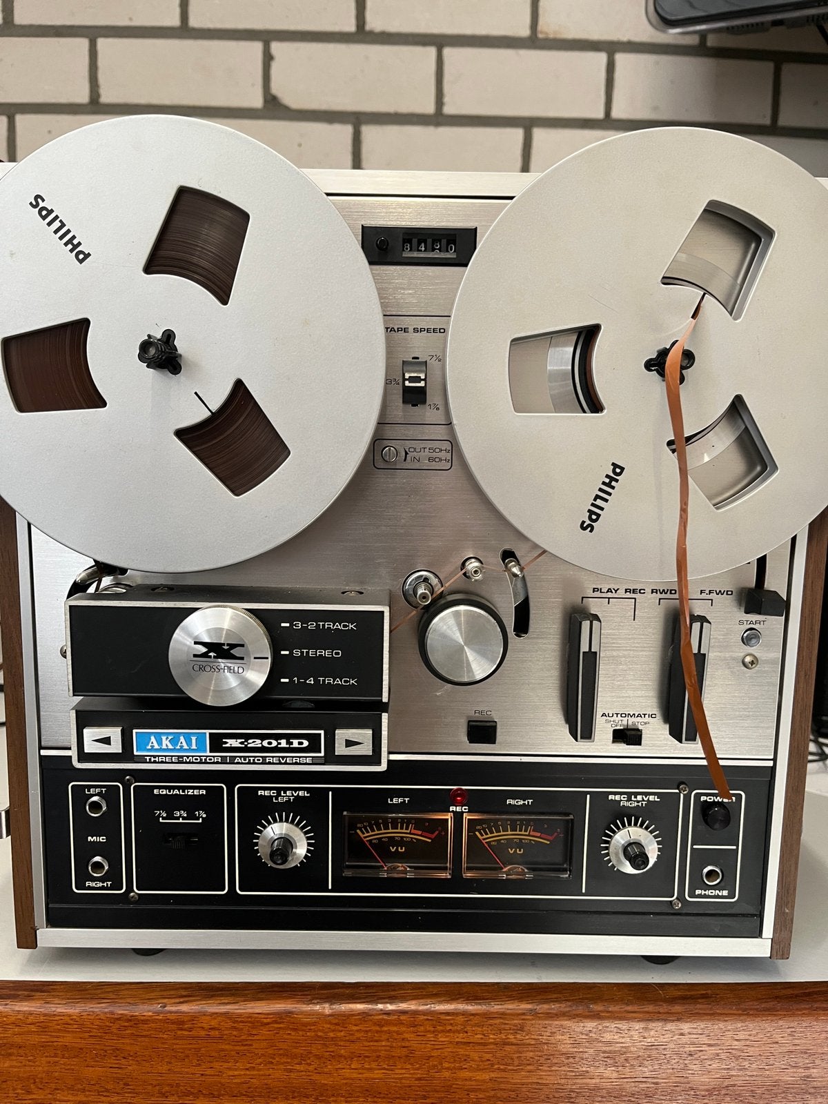 Akai X-201D vintage bandrecorder/tapedeck Reverse, Ophalen, Bandrecorder