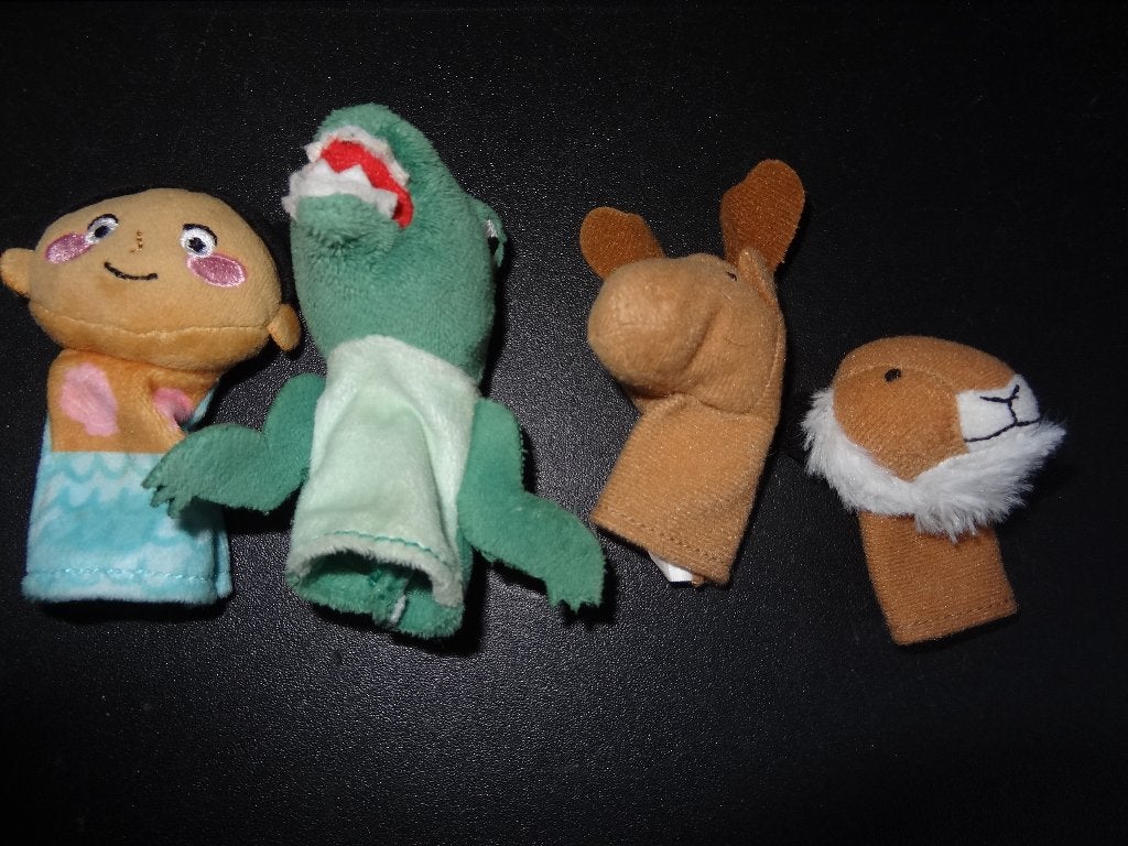 Vingerpopjes 4 stuks, Kinderen en Baby's, Ophalen of Verzenden, Zo goed als nieuw, Overige typen