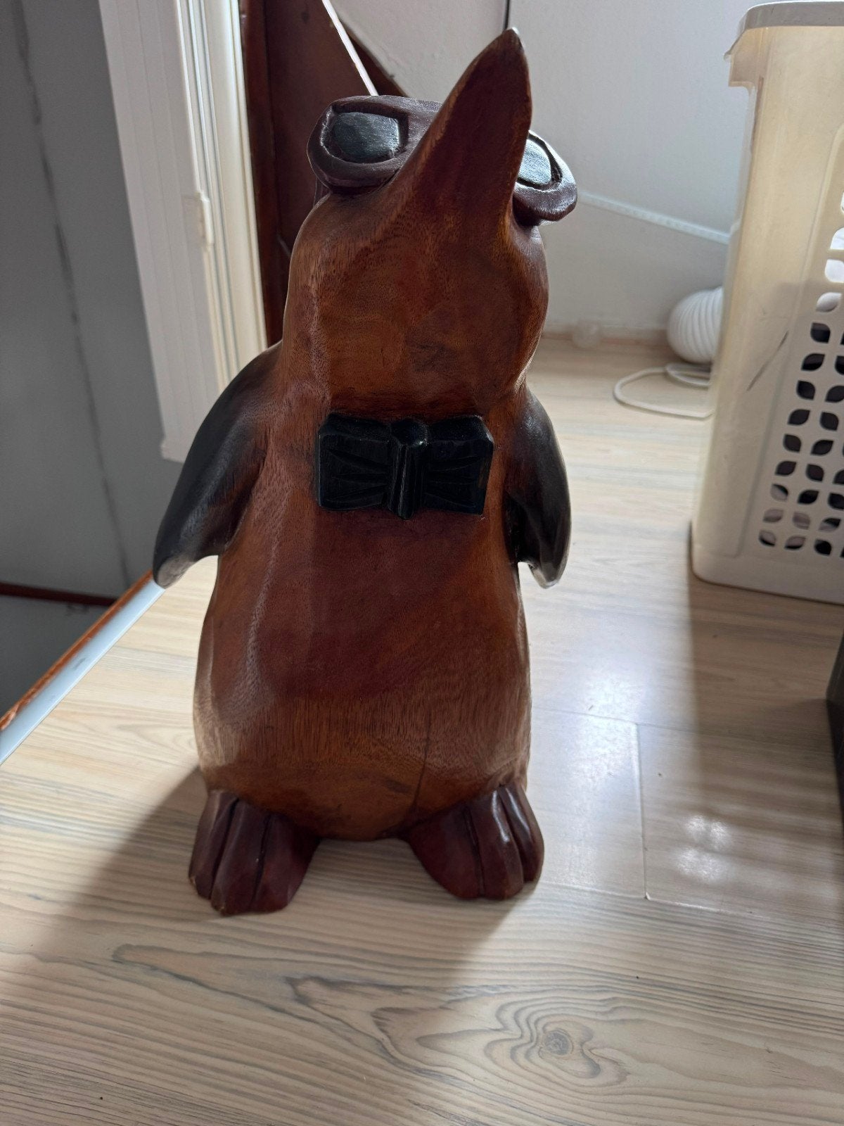 Houten pinguïn met pilotenbril en vlinderdas, Ophalen, Hout, Gebruikt, Overige stijlen