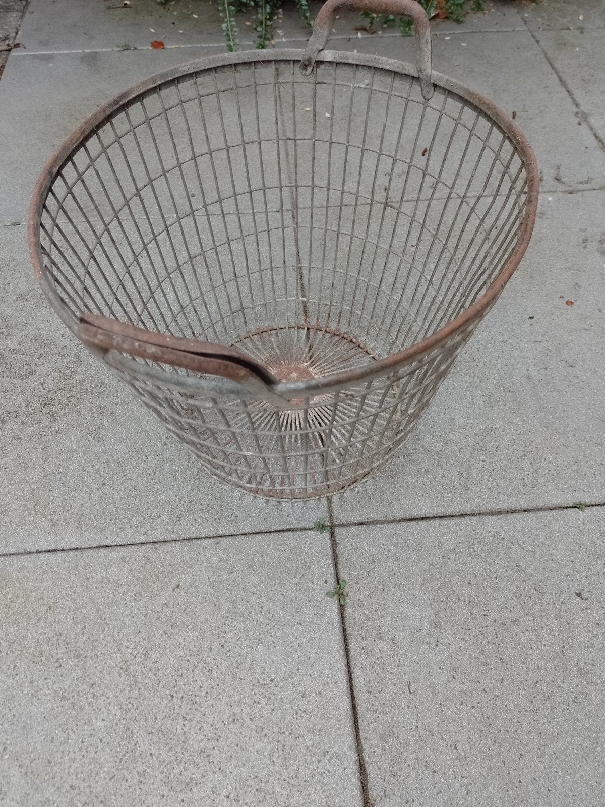 Oude aardappelmand zinken mand, Ophalen of Verzenden