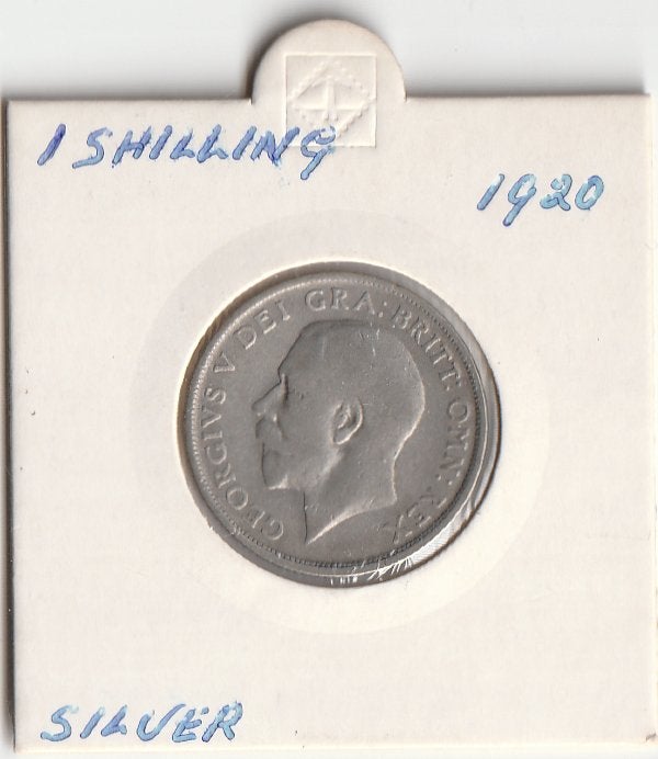 ENGELAND George V 1920 Zilver Shilling, Verzenden, Overige landen, Losse munt, Zilver