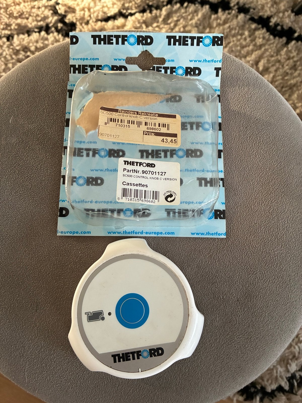 Thetford SC500 Control Knob C Version - Nieuw, Ophalen of Verzenden, Nieuw