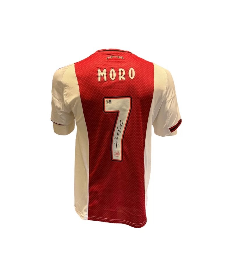 Raul Moro AFC Ajax 25/26 gesigneerd thuis shirt, Soccersignings.nl, Shirt, Nieuw, Ophalen of Verzenden