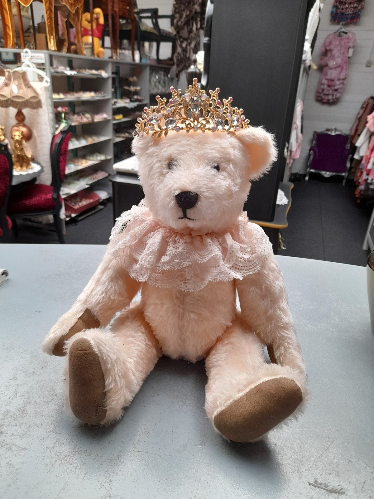 Licht roze  teddy beer compleet of los te koop, Antiek en Kunst, Ophalen of Verzenden