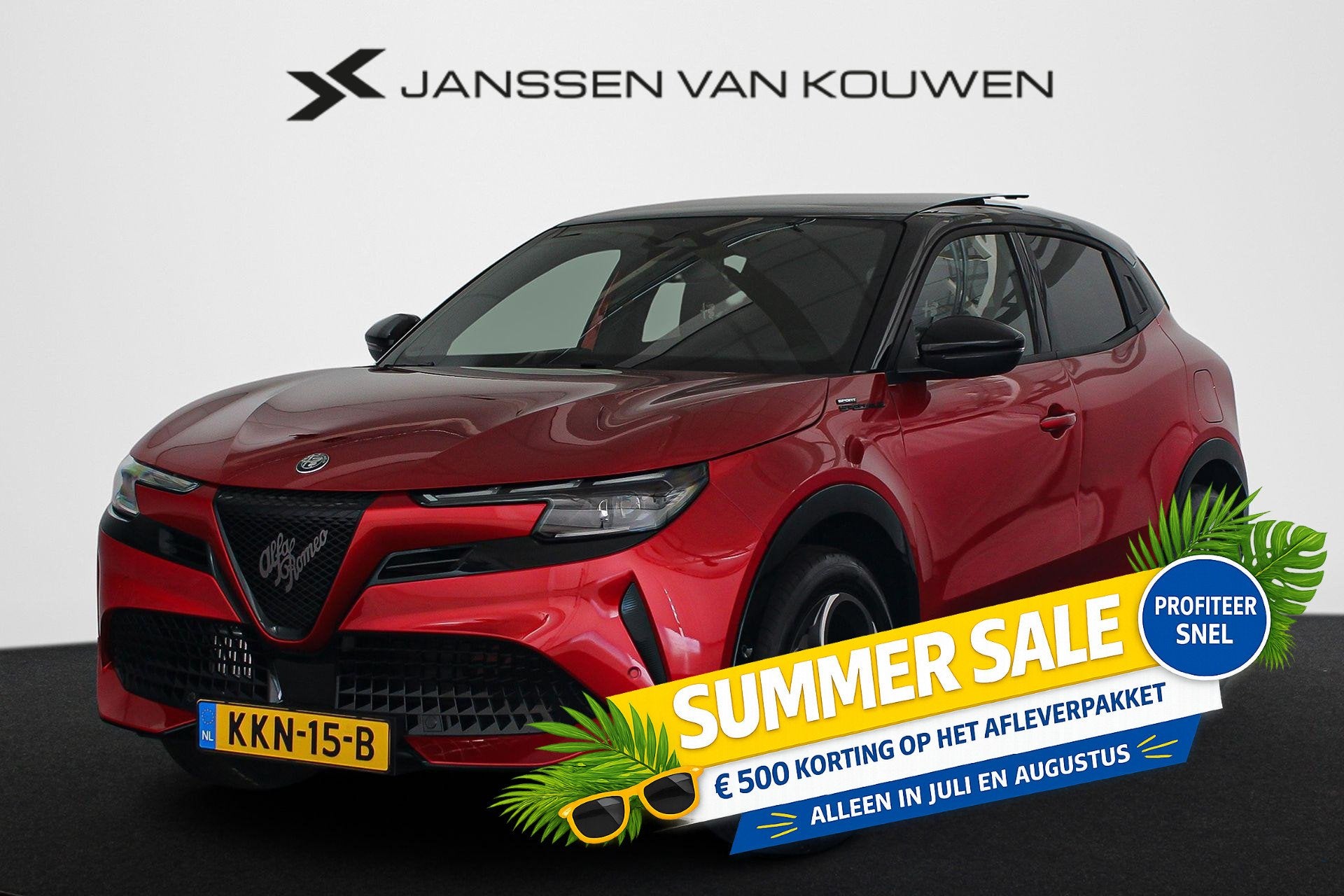 Alfa Romeo Junior 1.2 Turbo Hybrid Ibrida Sport Speciale Pan, Auto's, 145 pk, 1280 kg, 1199 cc, Origineel Nederlands