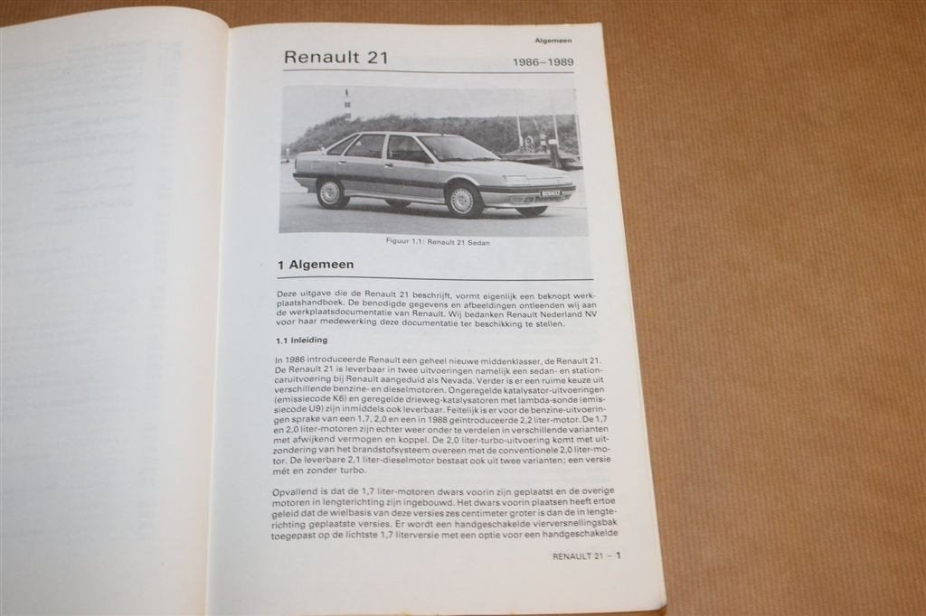 Vraagbaak Renault 21 — Onderhoud & Reparatie 1986-1989, Ophalen of Verzenden