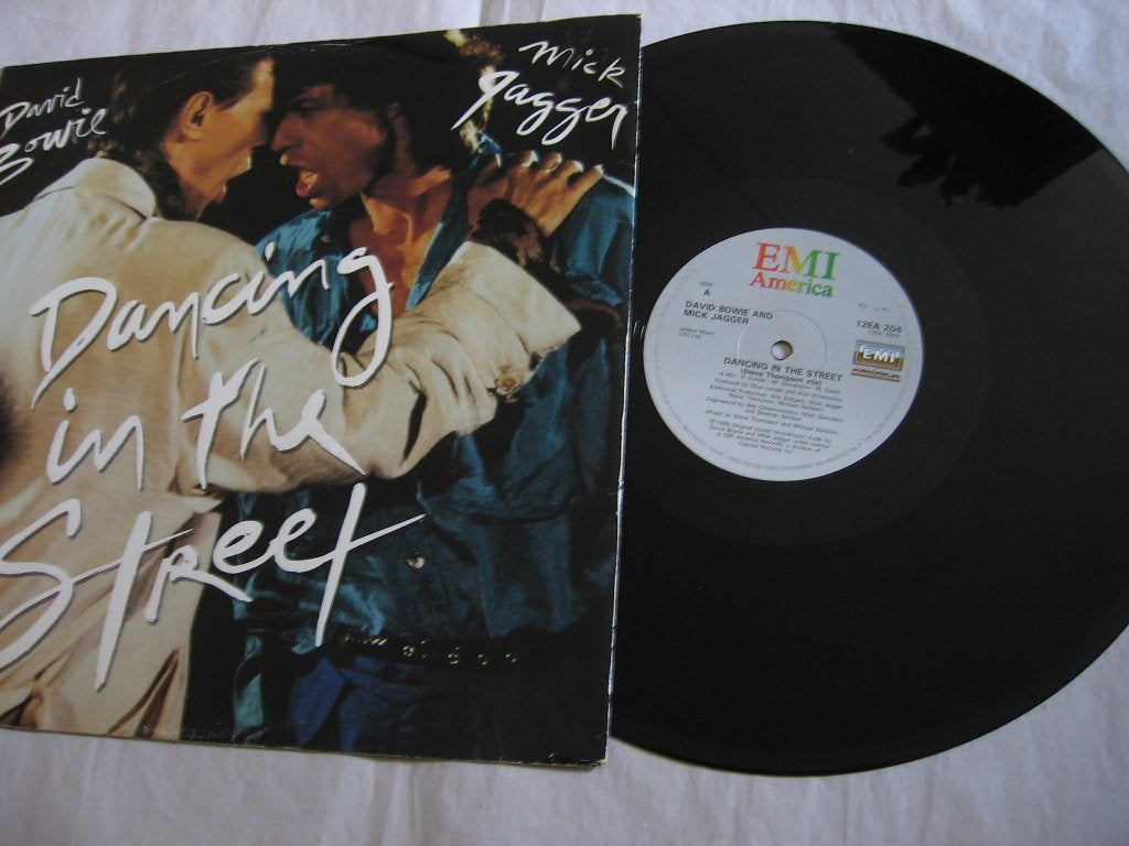 The Rolling stones Mick Jagger David Bowie 12'' Single., Gebruikt, 12 inch, Overige typen, Rock-'n-roll