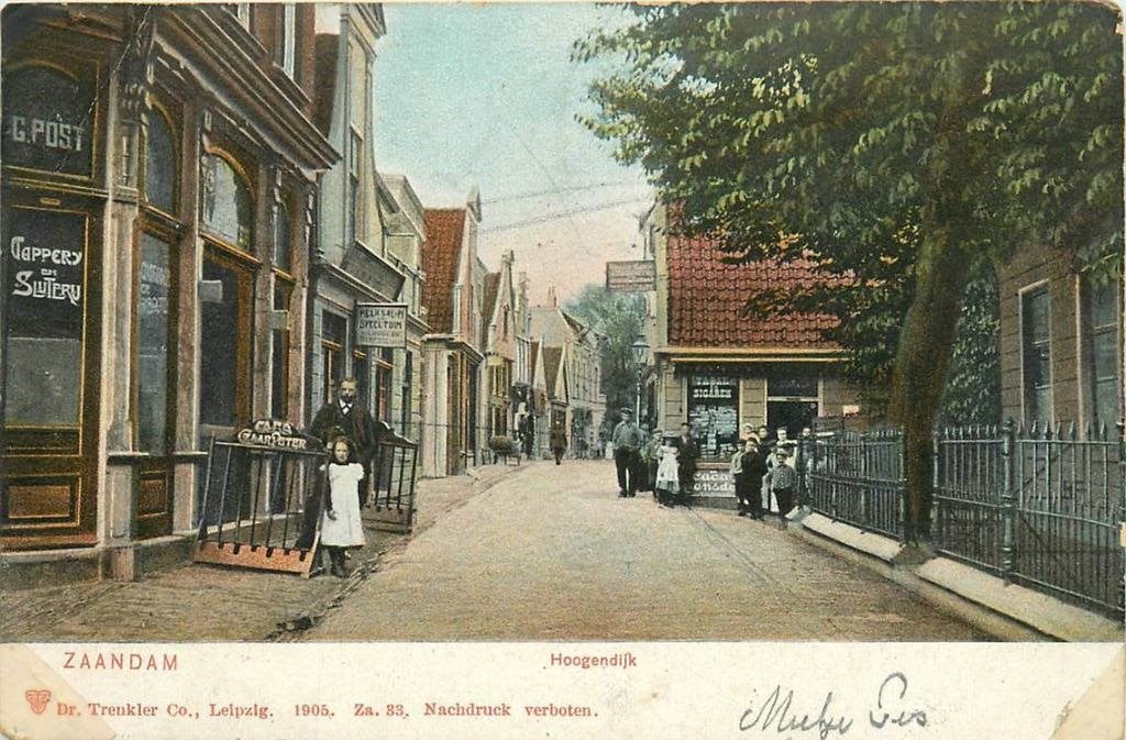 388-195-001 Zaandam Hoogendijk, Verzenden, Voor 1920, Noord-Holland