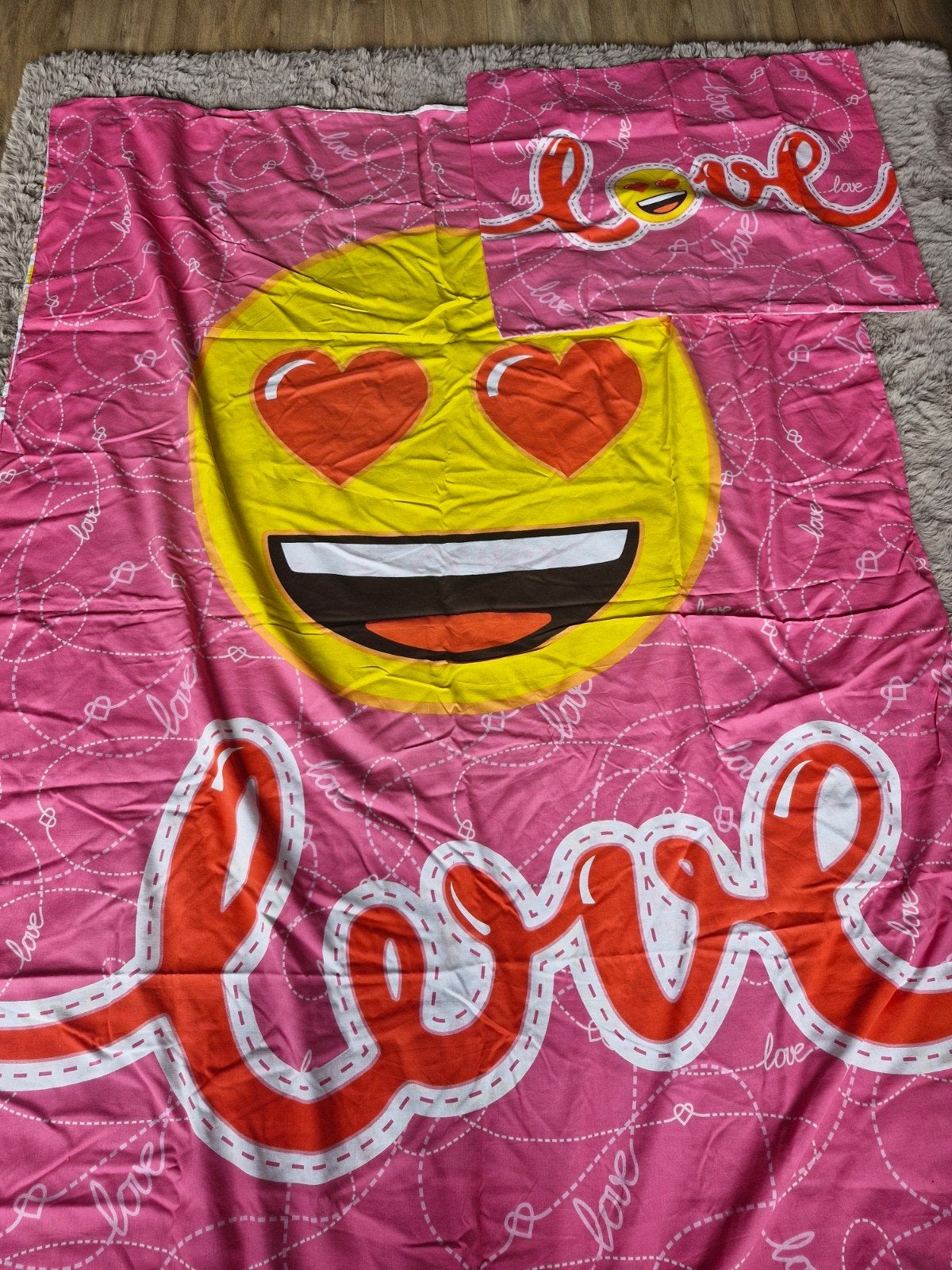 dekbedovertrek maat 140x200, Meisje, Ophalen of Verzenden, Zo goed als nieuw, Roze