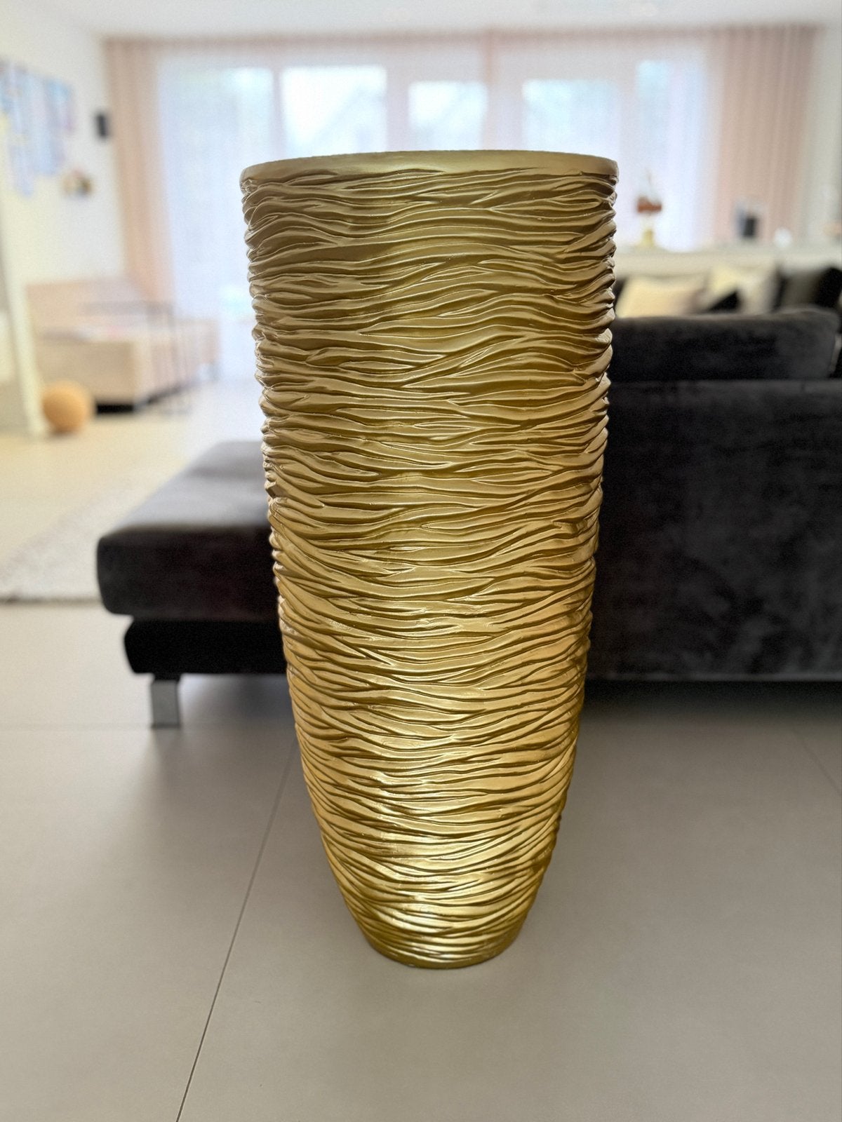 Gouden Pot Vertical van Pot&Vaas, 100 cm hoog, Ophalen, Overige materialen, 40 cm of meer, Rond