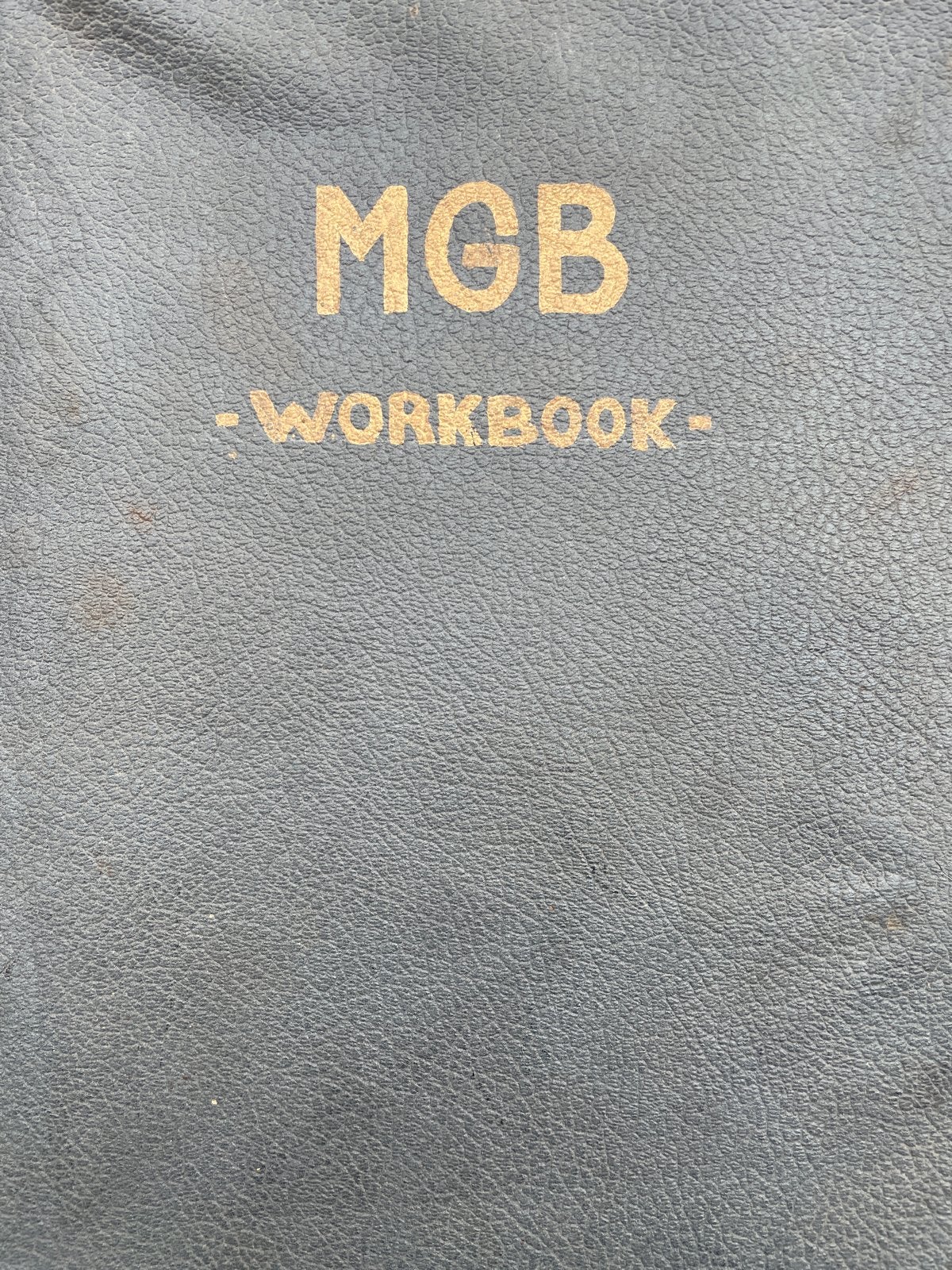 MGB Workbook - Volledig verslag van alle onderdelen, Ophalen of Verzenden, Gelezen, Overige merken