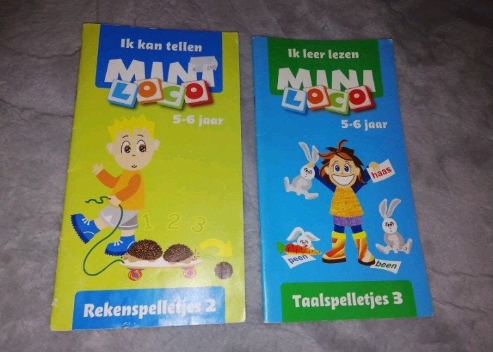Mini Loco: Rekenspelletjes en Taalspelletjes (5-6 jaar), Ophalen of Verzenden, Gebruikt, Taal en Lezen
