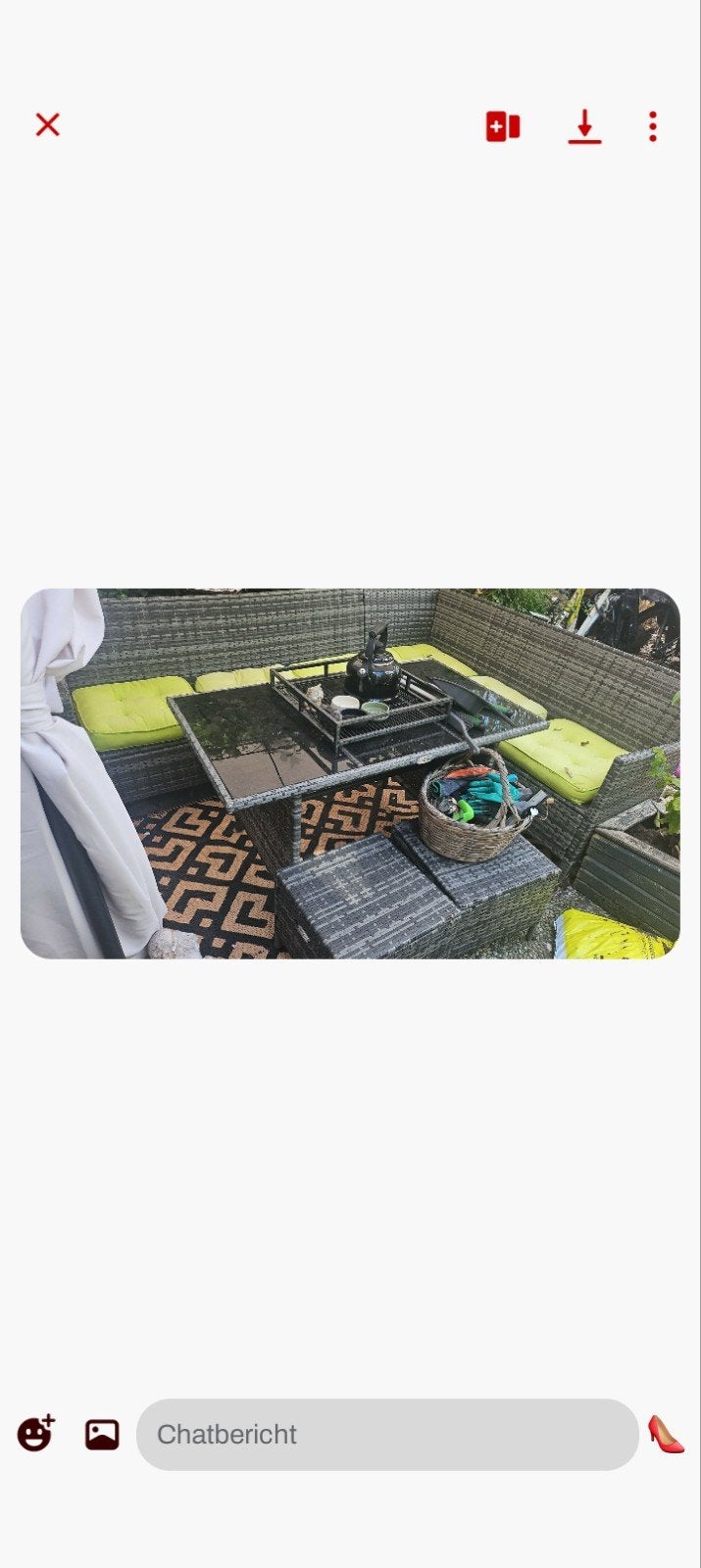 Loungeset buiten, Tuin en Terras, Ophalen, Gebruikt, Kunststof