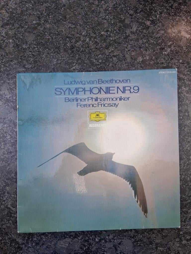 Beethoven: Symfonie Nr. 9 - Berliner Philharmoniker, Gebruikt, Ophalen of Verzenden, Romantiek, 12 inch