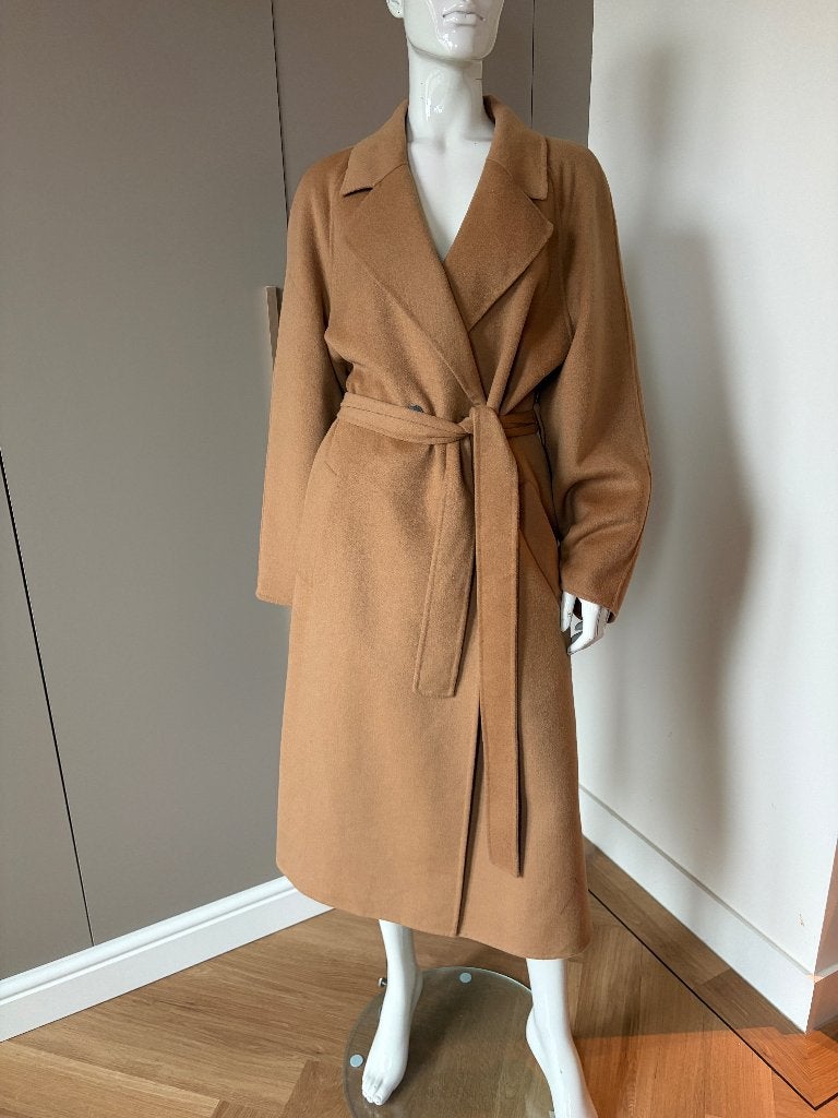 WE Studio camel kleurige mantel. Maat 46, Kleding | Dames, Bruin, Verzenden, Maat 46/48 (XL) of groter, Zo goed als nieuw