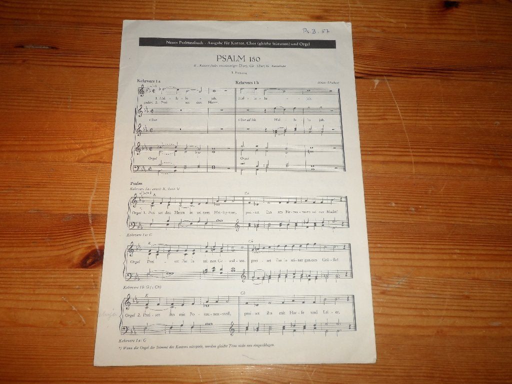 Psalmen - Schubert / Quak / Klein, Gebruikt, Overige soorten, Ophalen of Verzenden, Religie en Gospel