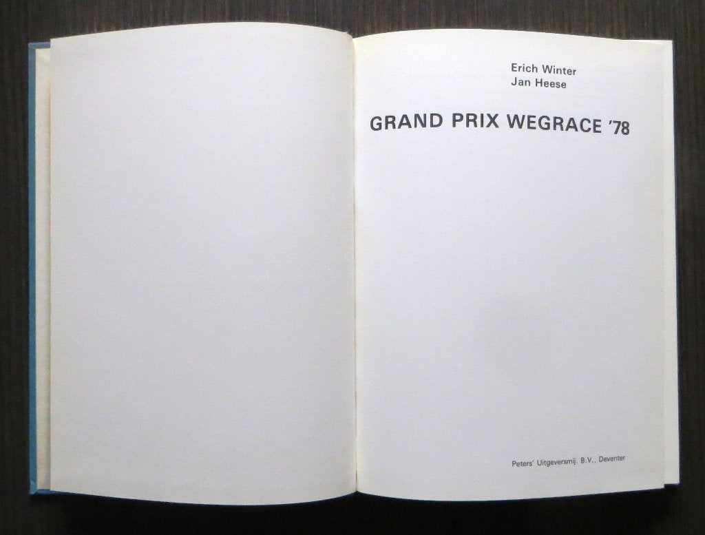 Grand Prix Wegrace 1978 - Winter/Heese, Boeken, Motoren, Verzenden, Gelezen, Algemeen