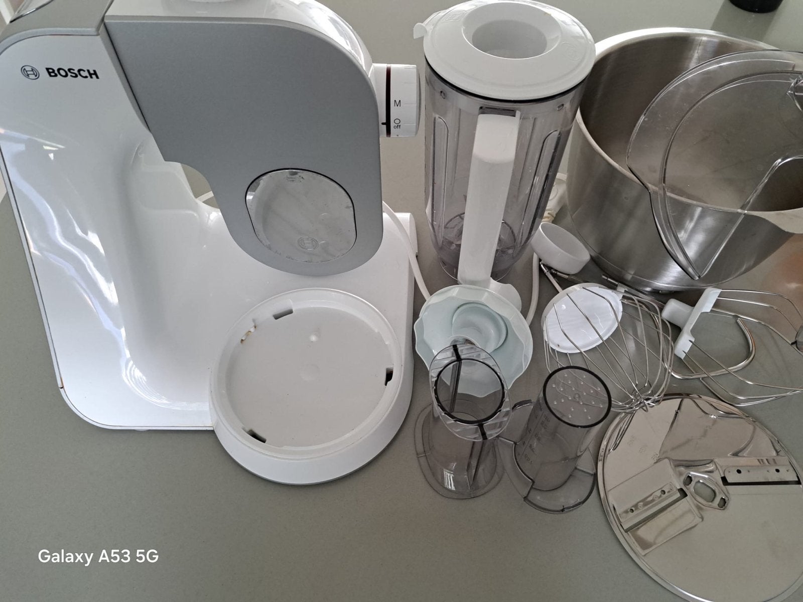 Bosch Keukenmachine met Diverse Accessoires, Verzenden, 3 snelheden of meer, Zo goed als nieuw, 2 tot 3 liter