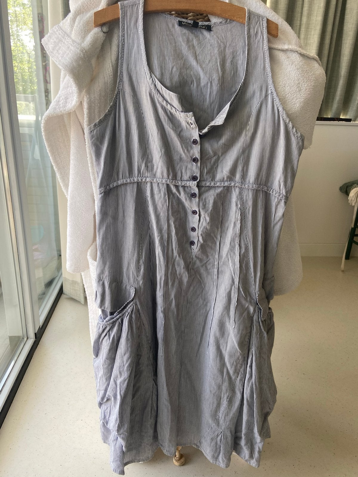 Ultimate Mik's zomerjurkje met leuke zakken, Kleding | Dames, Maat 38/40 (M), Blauw, Ophalen of Verzenden, Zo goed als nieuw