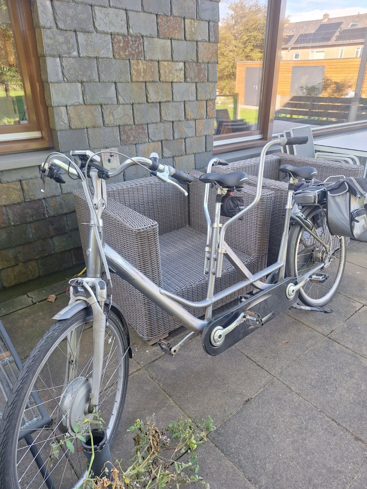 Sparta Double E elektrische tandemfiets, Ophalen, Minder dan 30 km per accu, Sparta, Gebruikt