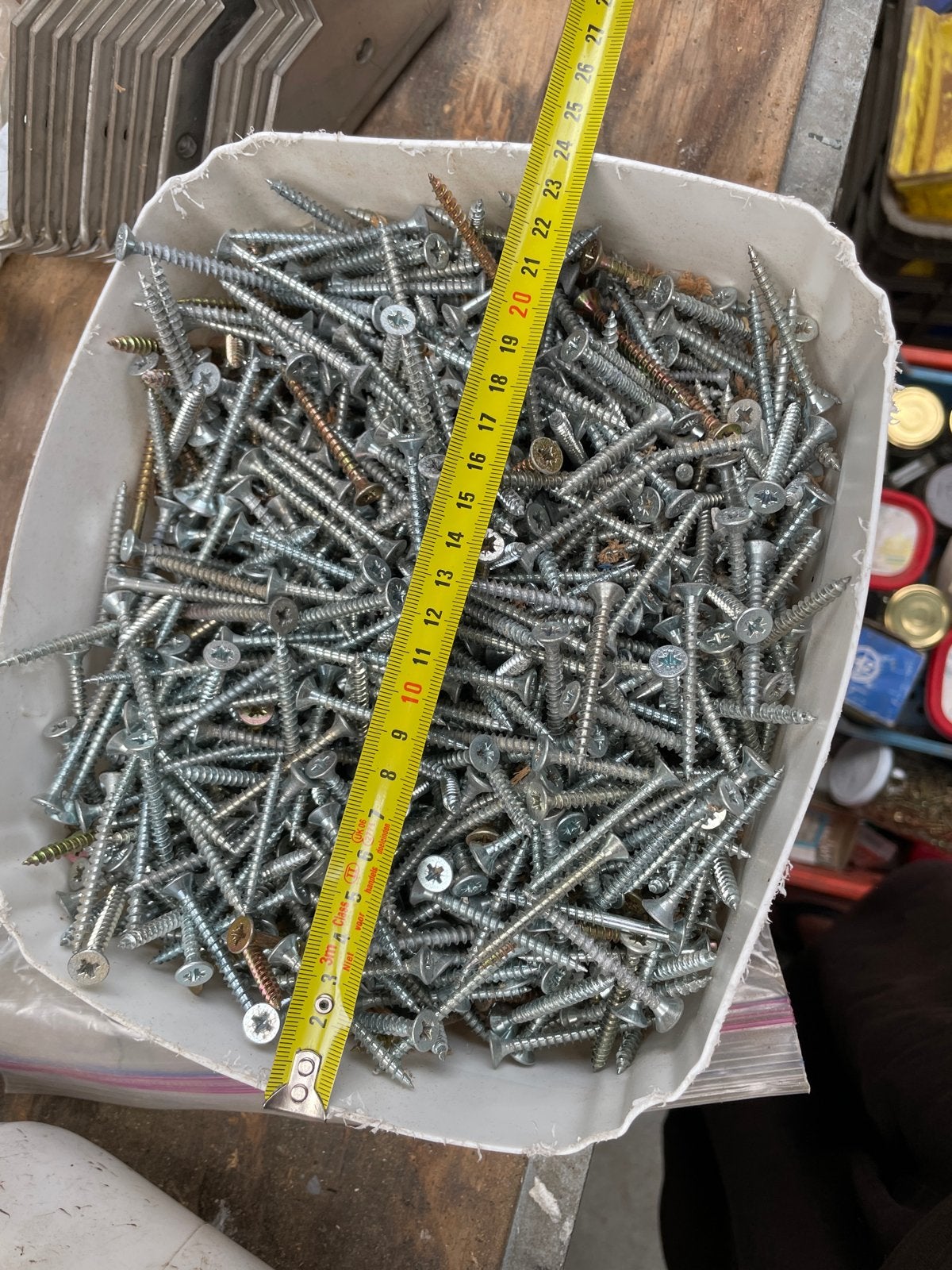 Houtschroeven 5 x 50 mm - Diverse Aantallen, Ophalen, Gebruikt, 50 tot 100 mm, Schroeven