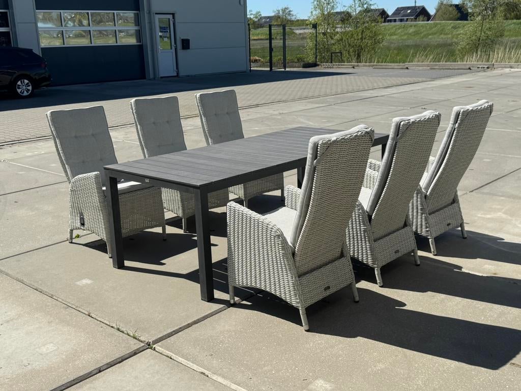 6 verstelbare intenso stoelen / diningset, Tuin en Terras, Tuinsets en Loungesets, Ophalen of Verzenden, Zo goed als nieuw, Wicker