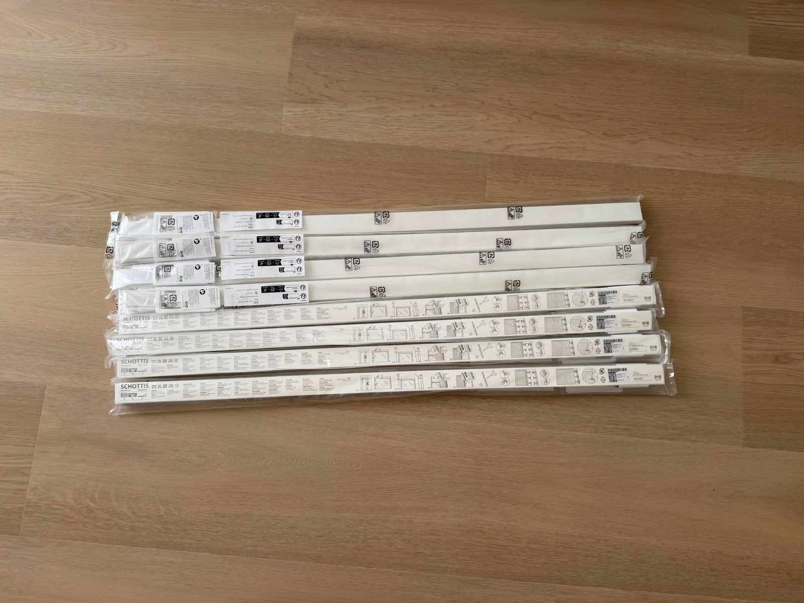 8x IKEA SCHOTTIS plisségordijn wit 90x190 cm, Huis en Inrichting, Stoffering | Gordijnen en Lamellen, Wit, Nieuw, Ophalen of Verzenden