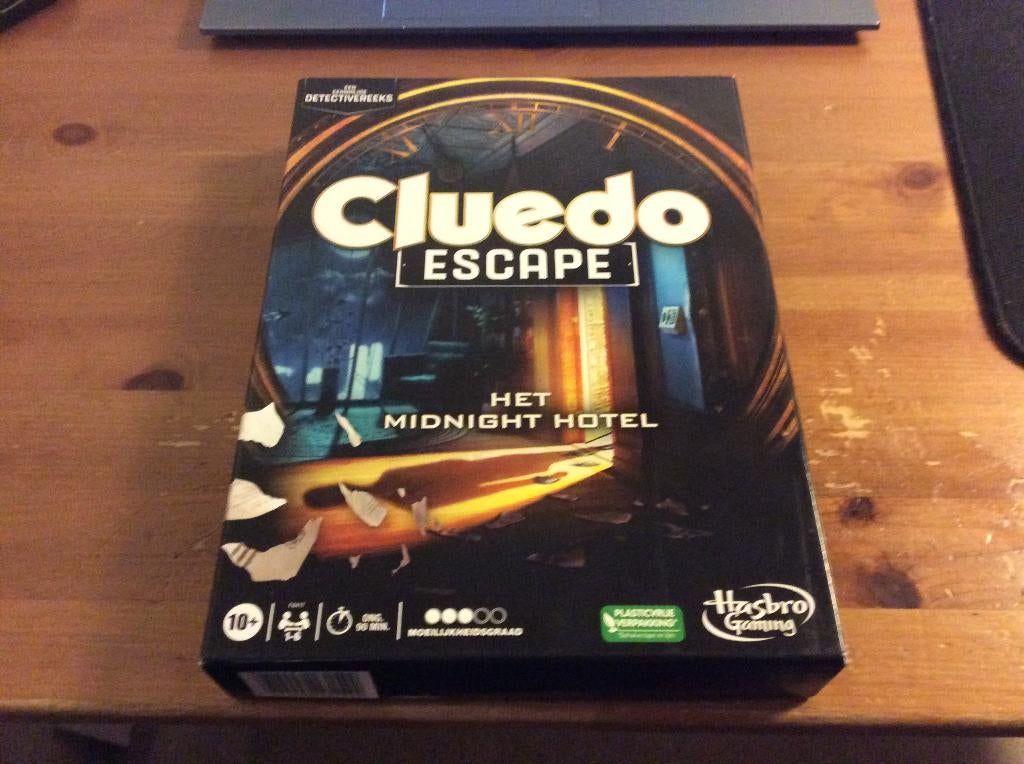 Cluedo Escape, het Midnight Hotel. zo goed als nieuw., Ophalen of Verzenden, Zo goed als nieuw, Hasbro