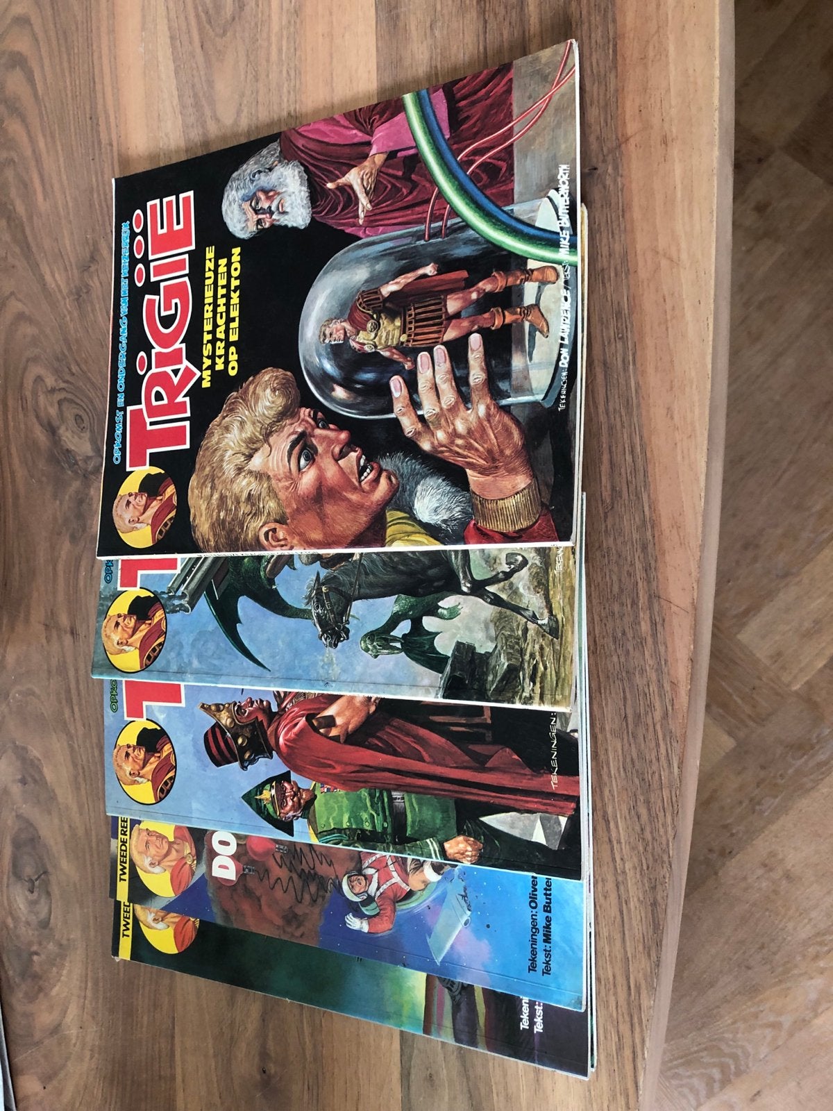 Trigie stripboeken - Complete serie of reeks, Meerdere stripboeken, Ophalen of Verzenden, Gelezen